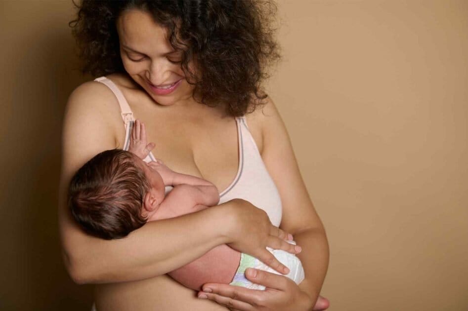 Happy Mother And Baby