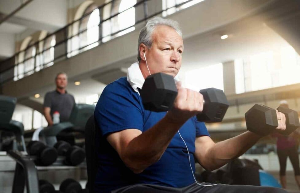 man exercising for keeping strength